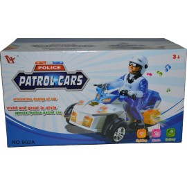 Žaislas Policininkas patrulis su motociklu